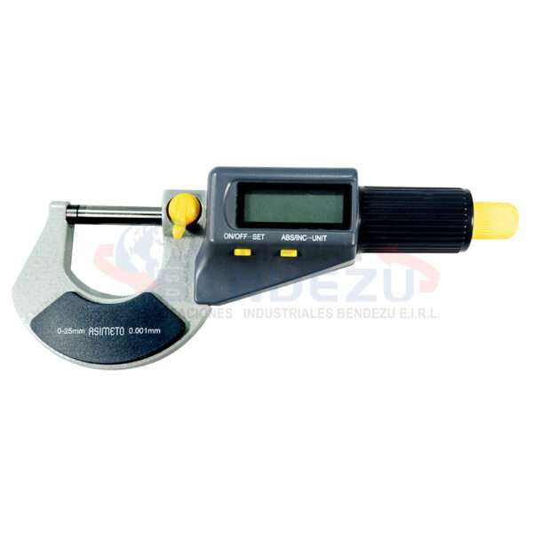 MICROMETRO EXTERIOR DIGITAL 0-25MM/0.02MM ASIMETO(116-01-0)