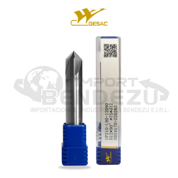 FRESA CARB P/BISELAR D12-D12-75L 90° GESAC UP210-L90-12090 - Imagen 2
